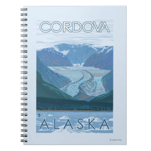 Glacier Scene - Cordova, Alaska Notebook