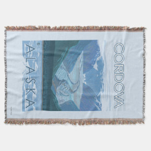 Glacier Scene - Cordova, Alaska Throw Blanket