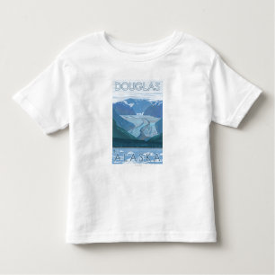 Glacier Scene - Douglas, Alaska Toddler T-Shirt