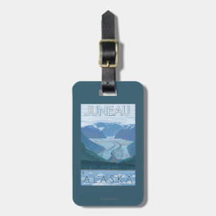 Glacier Scene - Juneau, Alaska Luggage Tag