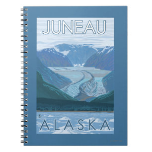 Glacier Scene - Juneau, Alaska Notebook