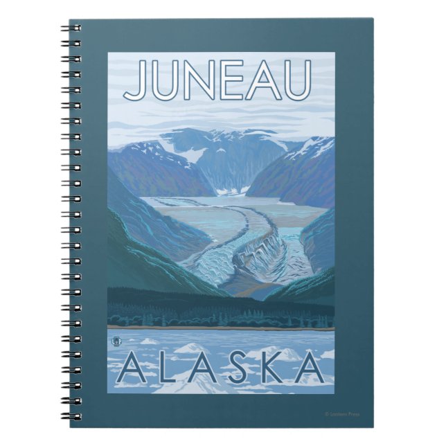 Glacier Scene - Juneau, Alaska Notebook (Front)