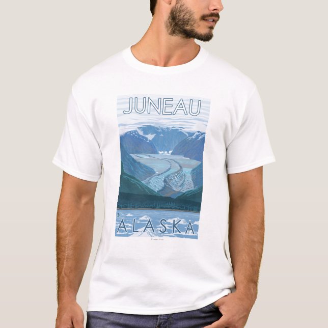 Glacier Scene - Juneau, Alaska T-Shirt (Front)