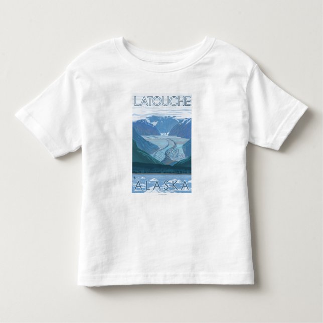 Glacier Scene - Latouche, Alaska Toddler T-Shirt (Front)