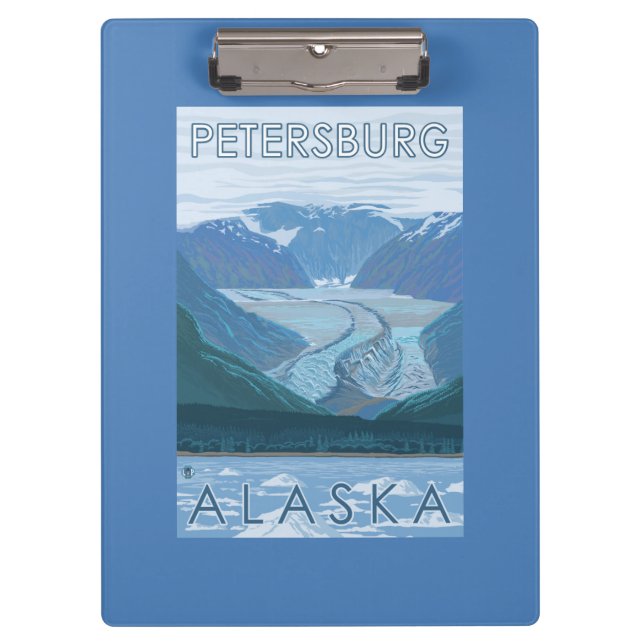 Glacier Scene - Petersburg, Alaska Clipboard (Front)