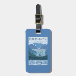 Glacier Scene - Petersburg, Alaska Luggage Tag