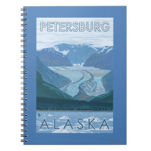 Glacier Scene - Petersburg, Alaska Notebook