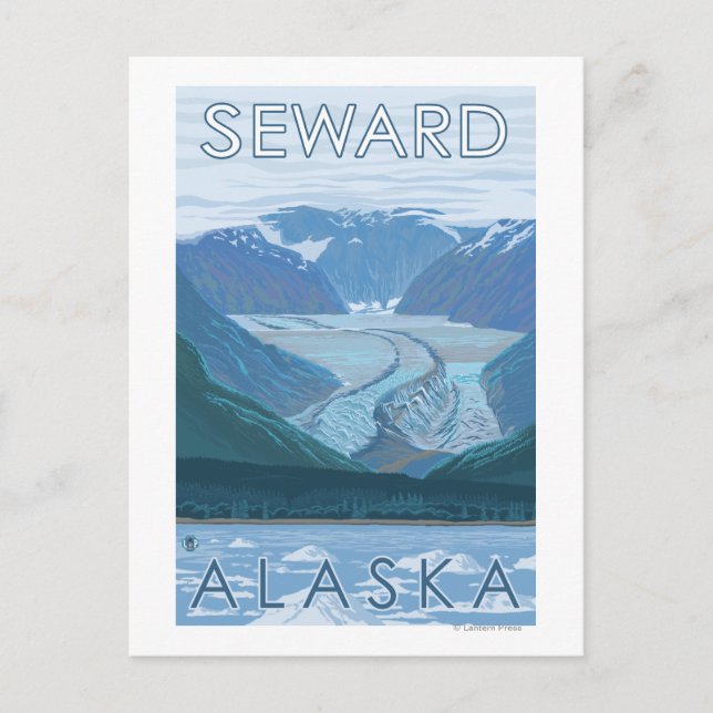 Glacier Scene - Seward, Alaska Postcard (Front)