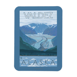 Glacier Scene - Valdez, Alaska Magnet