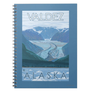 Glacier Scene - Valdez, Alaska Notebook