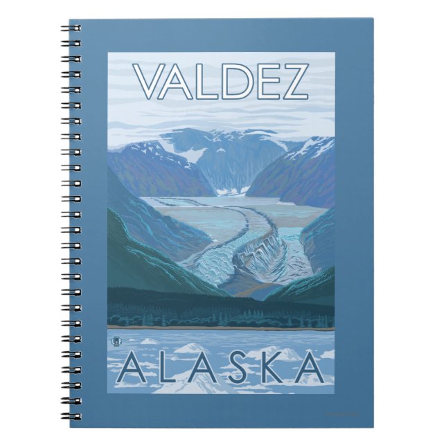 Glacier Scene - Valdez, Alaska Notebook (Front)
