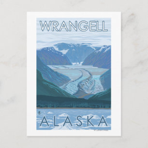 Glacier Scene - Wrangell, Alaska Postcard