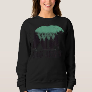 Glacier Us National Park Bear Trees Montana Travel Sweatshirt