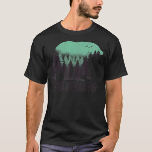Glacier Us National Park Bear Trees Montana Travel T-Shirt