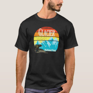 Glacier Us National Park Rv Camping Hiking Bear Vi T-Shirt