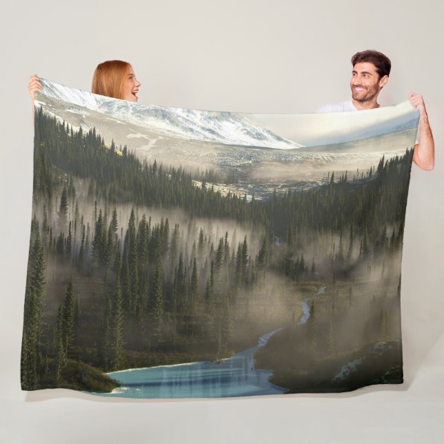 Glacier Valley Fleece Blanket (In Situ)