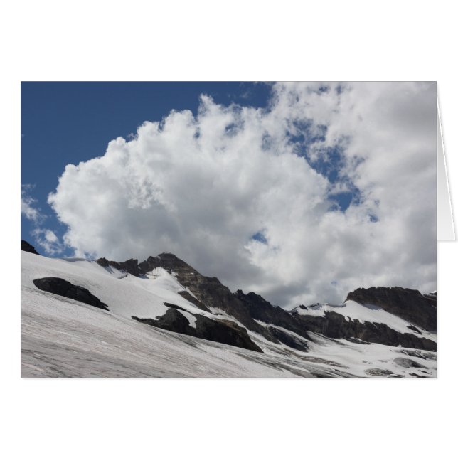 Glacier with Clouds Card (Front Horizontal)
