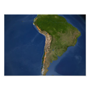 Glaciers in regions of South America Photo Print