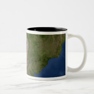 Glaciers in regions of South America Two-Tone Coffee Mug