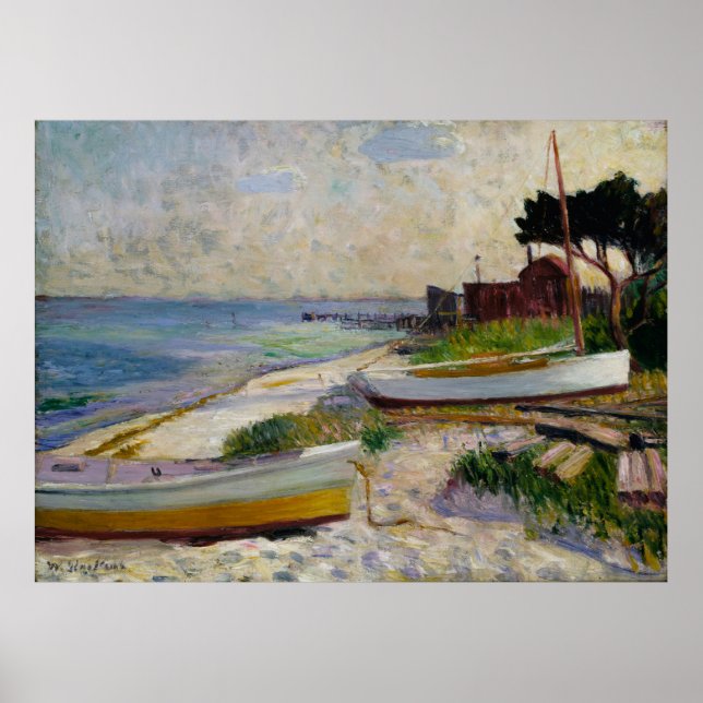 Glackens' Beach Scene Poster (Front)