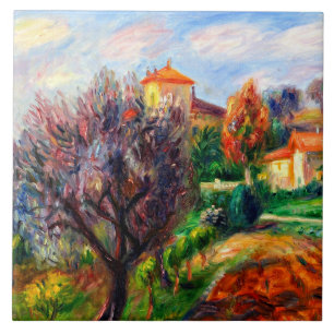 Glackens - Hillside with Olive Trees, Ceramic Tile