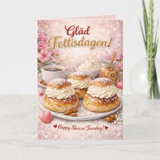 Gläd Fettisdagen Shrove Tuesday Personalised  Card