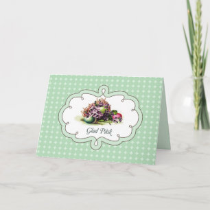 Glad Påsk. Easter Card in Swedish