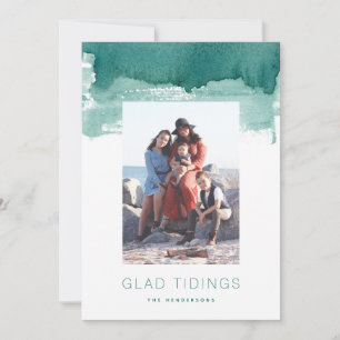 Glad Tidings Christmas Holiday Photo Card