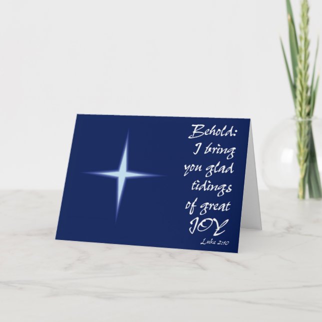 Glad Tidings Holiday Card (Front)
