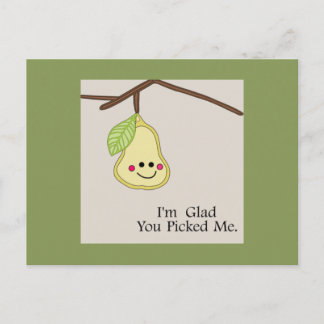 Glad You Picked Me Postcard