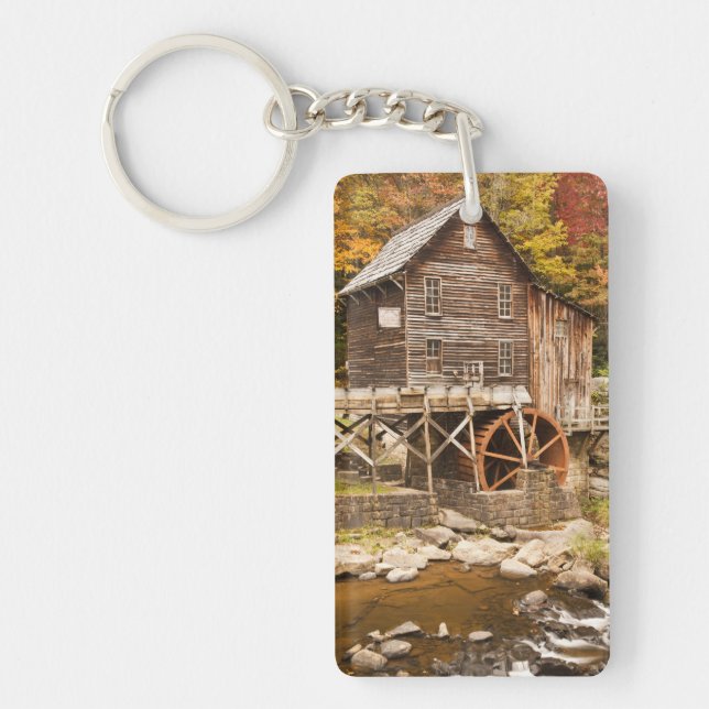 Glade Creek Grist Mill, Babcock State Park, 2 Key Ring (Front)