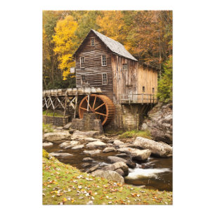 Glade Creek Grist Mill, Babcock State Park, Photo Print