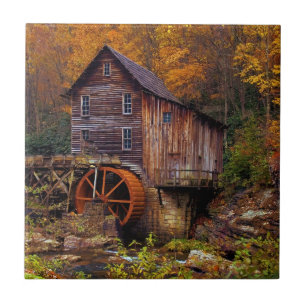 Glade Creek Grist Mill Ceramic Tile