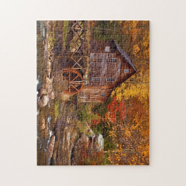 Glade Creek Grist Mill Jigsaw Puzzle (Vertical)