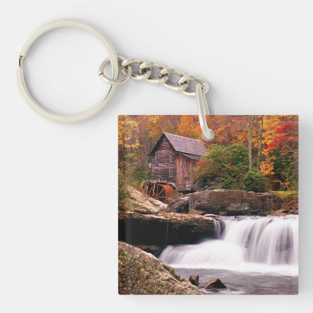 Glade Creek Grist Mill Key Ring (Front)