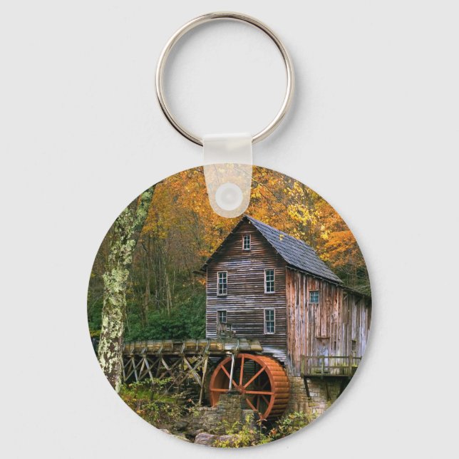 Glade Creek Grist Mill Key Ring (Front)