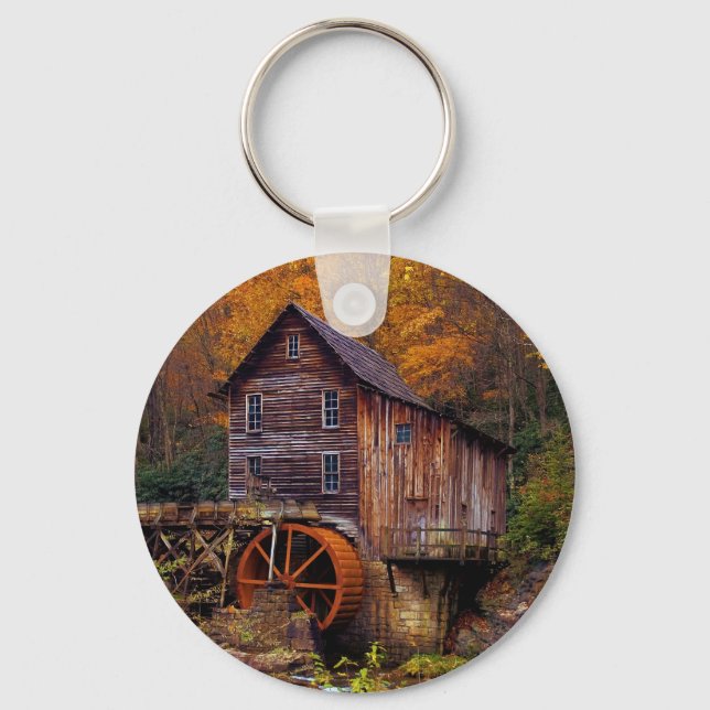 Glade Creek Grist Mill Key Ring (Front)