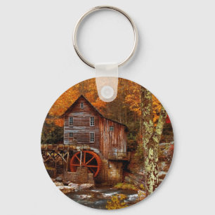 Glade Creek Grist Mill Key Ring