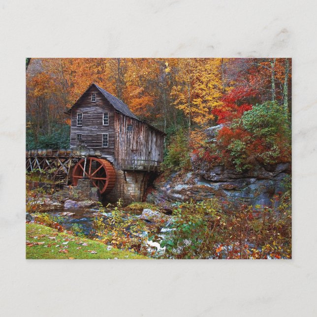 Glade Creek Grist Mill Postcard (Front)