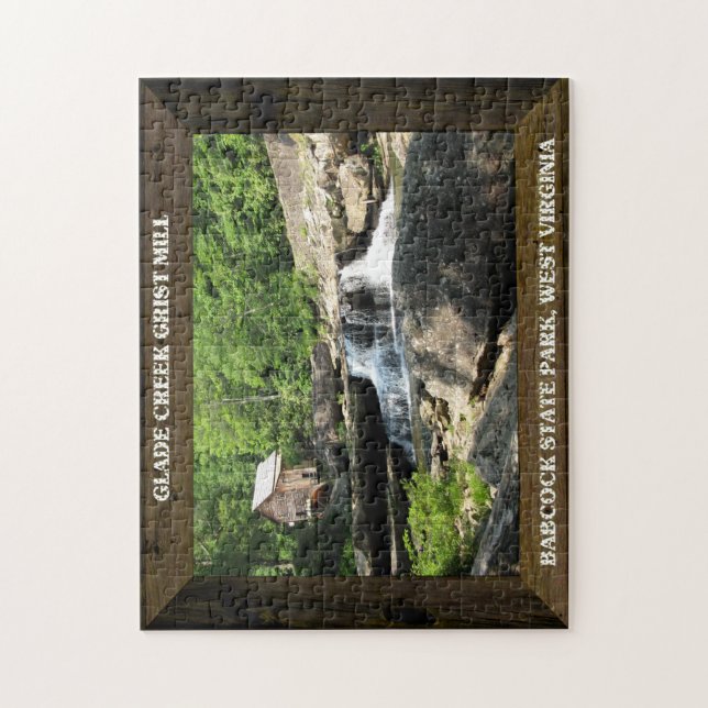 GLADE CREEK GRIST MILL-PUZZLE JIGSAW PUZZLE (Vertical)