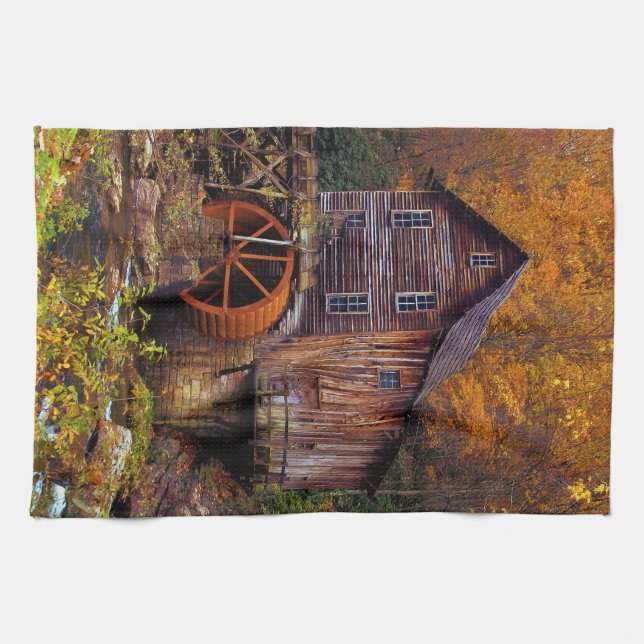 Glade Creek Grist Mill Tea Towel (Horizontal)