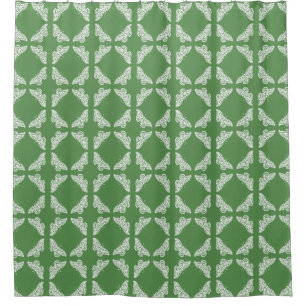 Glade Green Arts and Crafts Butterflies Shower Curtain