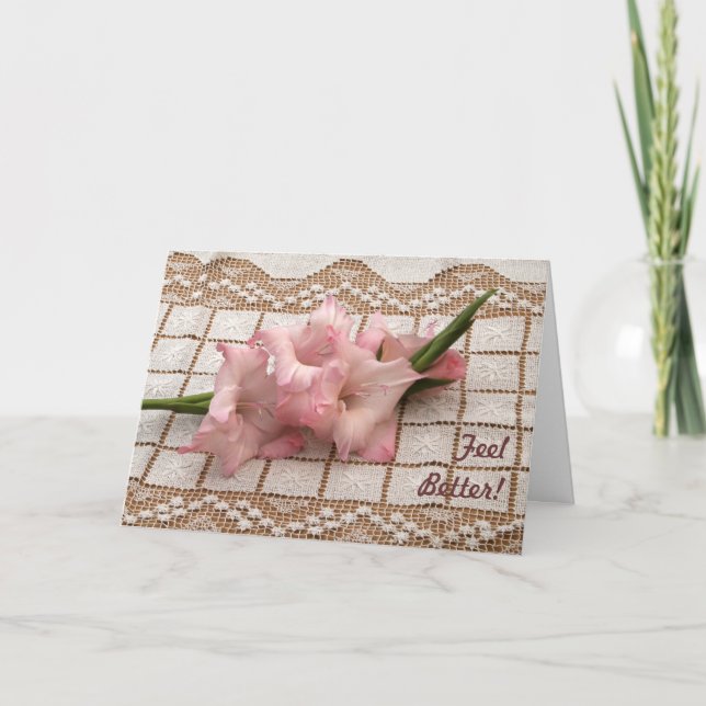 Gladeolia Get Well Card (Front)