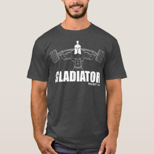 GLADIATOR Beast ON Gym Motivation Fitness Sayings T-Shirt