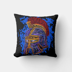 Gladiator Doodle: Epic Power and Bravery Cushion