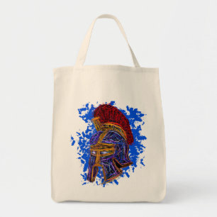 Gladiator Doodle: Epic Power and Bravery Tote Bag