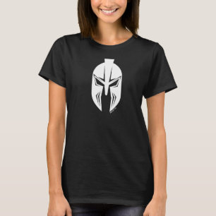 Gladiator Helmet Large Spartan Helmet Gym Back Mot T-Shirt