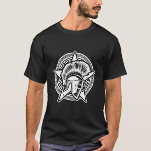 Gladiator Helmet Spartan Greek Warrior Workout Sy T-Shirt