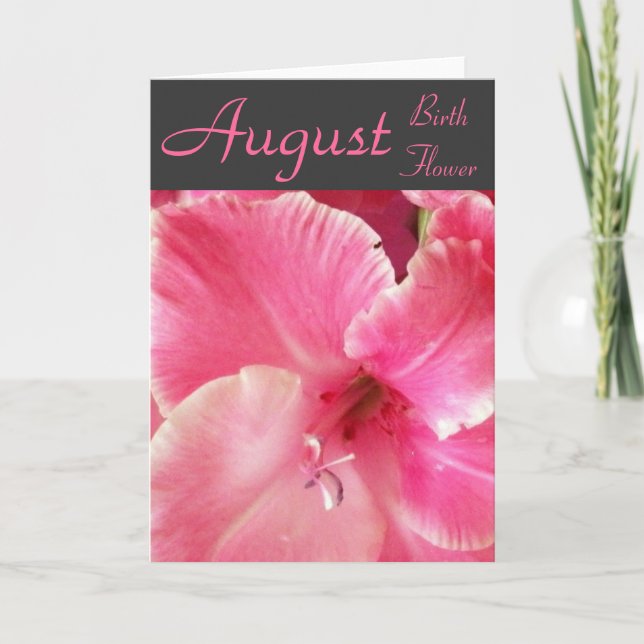 Gladiola Note Card (Front)