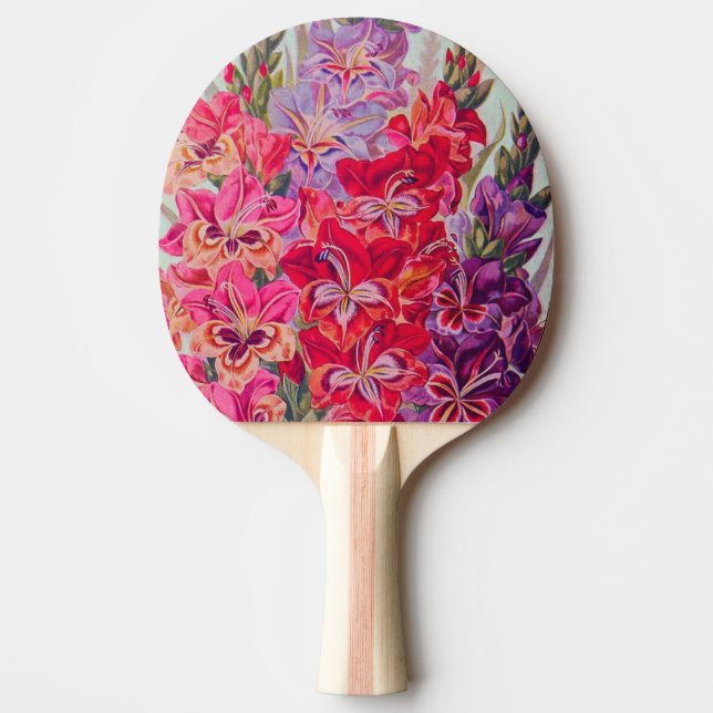 Gladiolas in Bloom Ping Pong Paddle (Front)